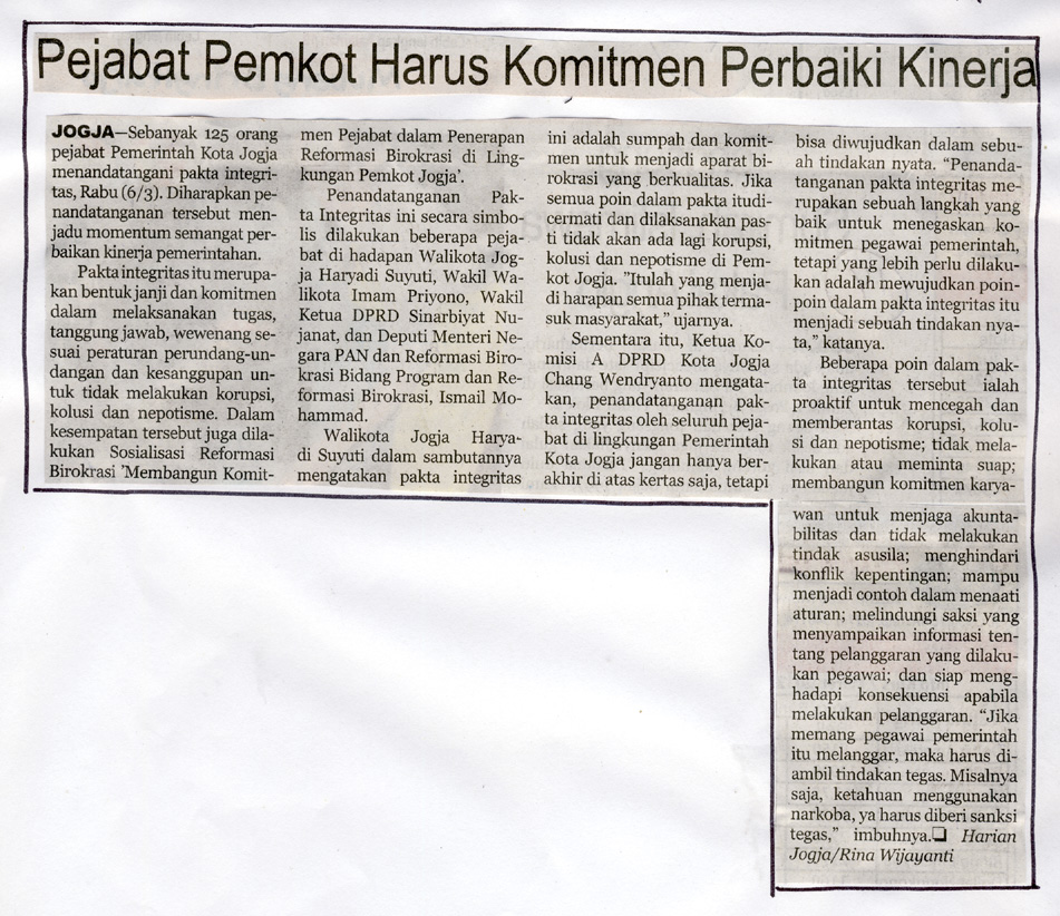 Kliping jogja terbaru